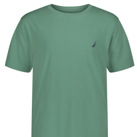 Nautica Short Sleeve V-Neck T-Shirt, Solid Cotton Blend Tee With Tagless Interior Camiseta Para